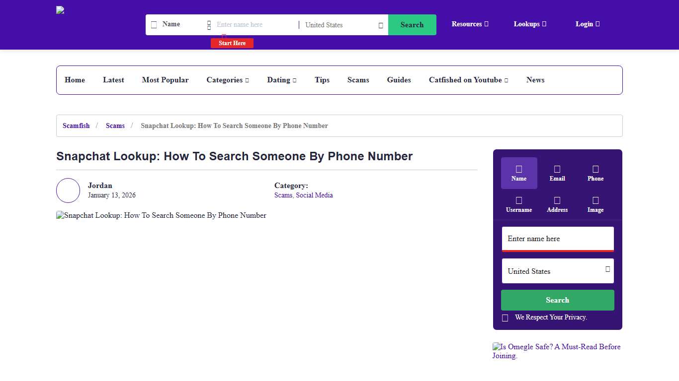 Snapchat Lookup: How To Search Someone By Phone Number | Social Catfish