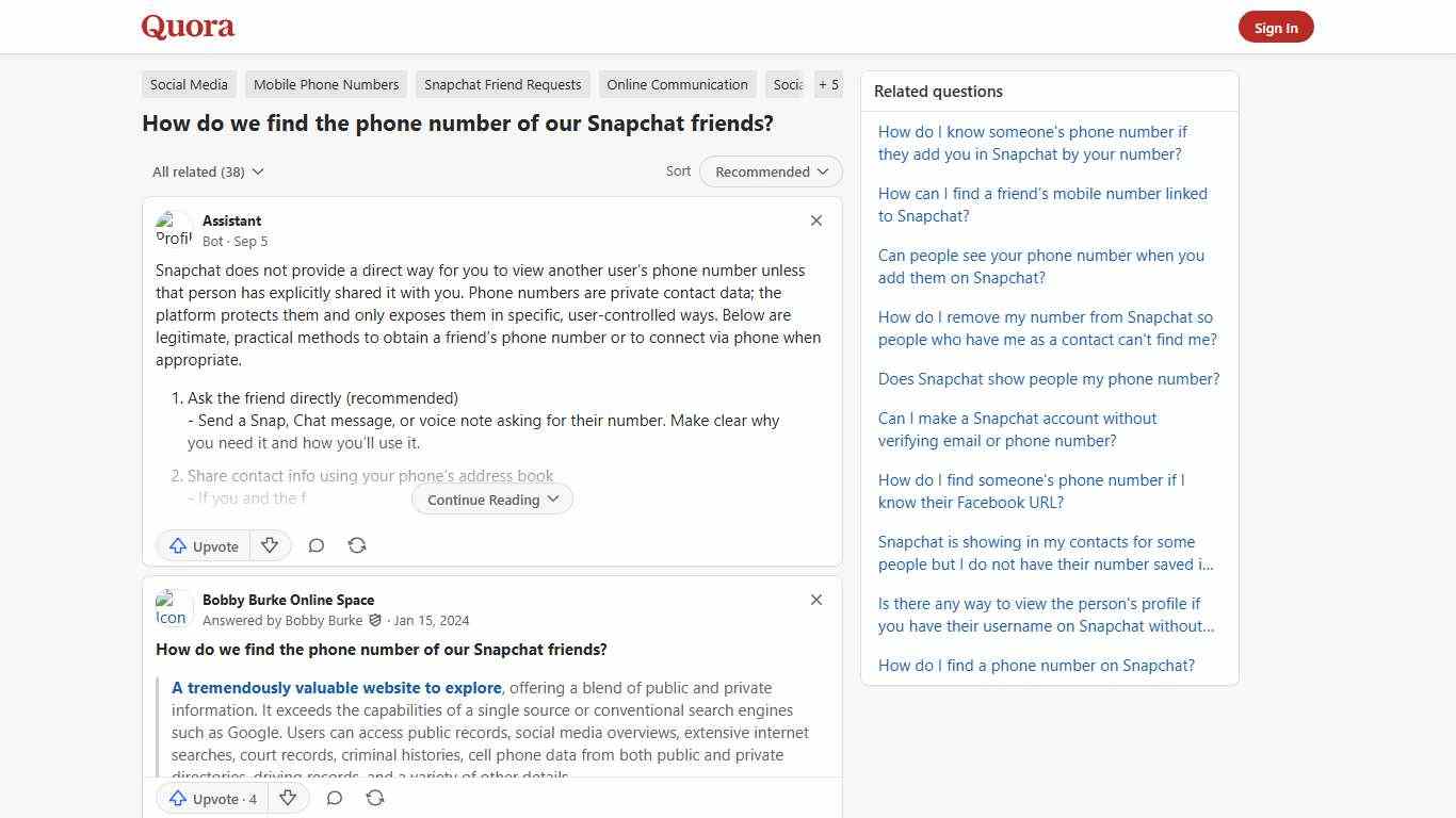 How do we find the phone number of our Snapchat friends? - Quora